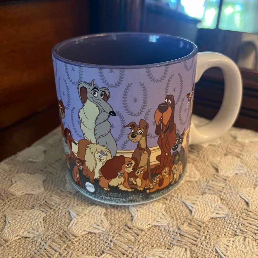 DISNEY Classic 1990’s Vintage‎ Lady and the Tramp Ceramic Coffee Mug